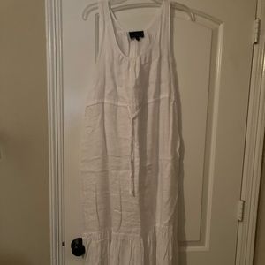 Cynthia Rowley White dress with drawstring at bust size large